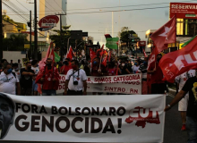 Em Natal, 5 mil pessoas foram às ruas contra Bolsonaro