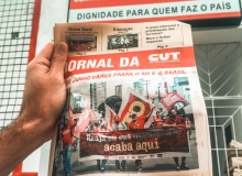 Jornal da CUT/RN está nas ruas para mobilizar trabalhadores (as) para a Greve