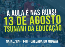 Vem aí um novo Tsunami da Educação, no próximo 13 de Agosto