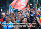 Marcha LGBTQIA+ da CUT ocupa centro histórico de SP em ato inédito