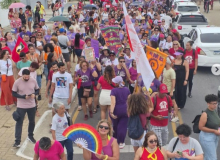 8 de Março no RN: Mulheres protestam contra o feminicídio e pelo fim da escala 6x1