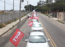 Carreata por Fora Bolsonaro e Vacinação Já movimenta as ruas de Natal