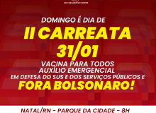 Domingo (31) é dia de luta pela vacina e pelo Fora Bolsonaro. Veja mais detalhes